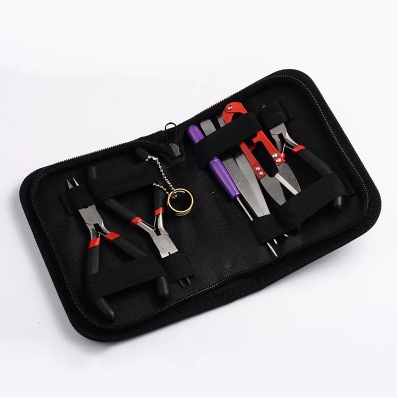 

DIY Jewelry Making Tool Kit Round Nose Plier Side Cutting Pliers Wire Cutter Scissor Beading Tweezers Jewelry Finding Pliers Set