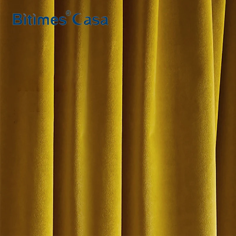 Роскошные бархатные занавески золотистой серии шторы для окон драпировки