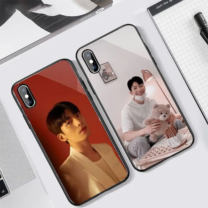 

Ha-Joon Wi Korean actors Phone Case Tempered glass For iphone 6 7 8 plus X XS XR 11 12 13 PRO MAX mini