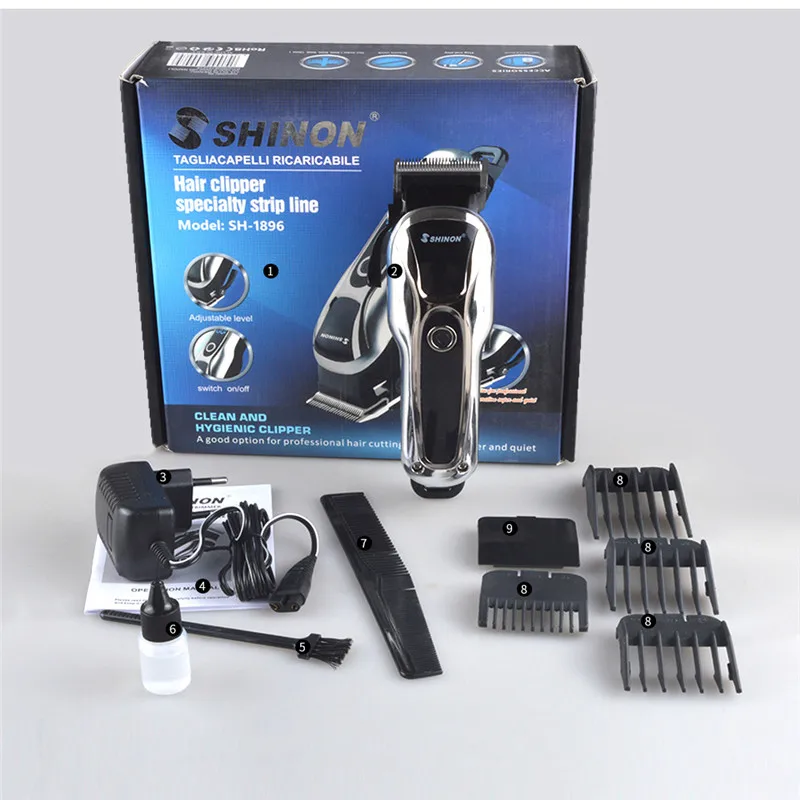 

Power LCD Display Professional Hair Clipper Rechargeable/Electric 2 Work Method Hair Cutter Machine Men Hair Trimmer+Limit Comb
