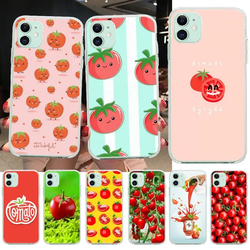 

tomato Soft black Phone Case for iPhone 11 pro XS MAX 8 7 6 6S Plus X 5S SE 2020 XR cover