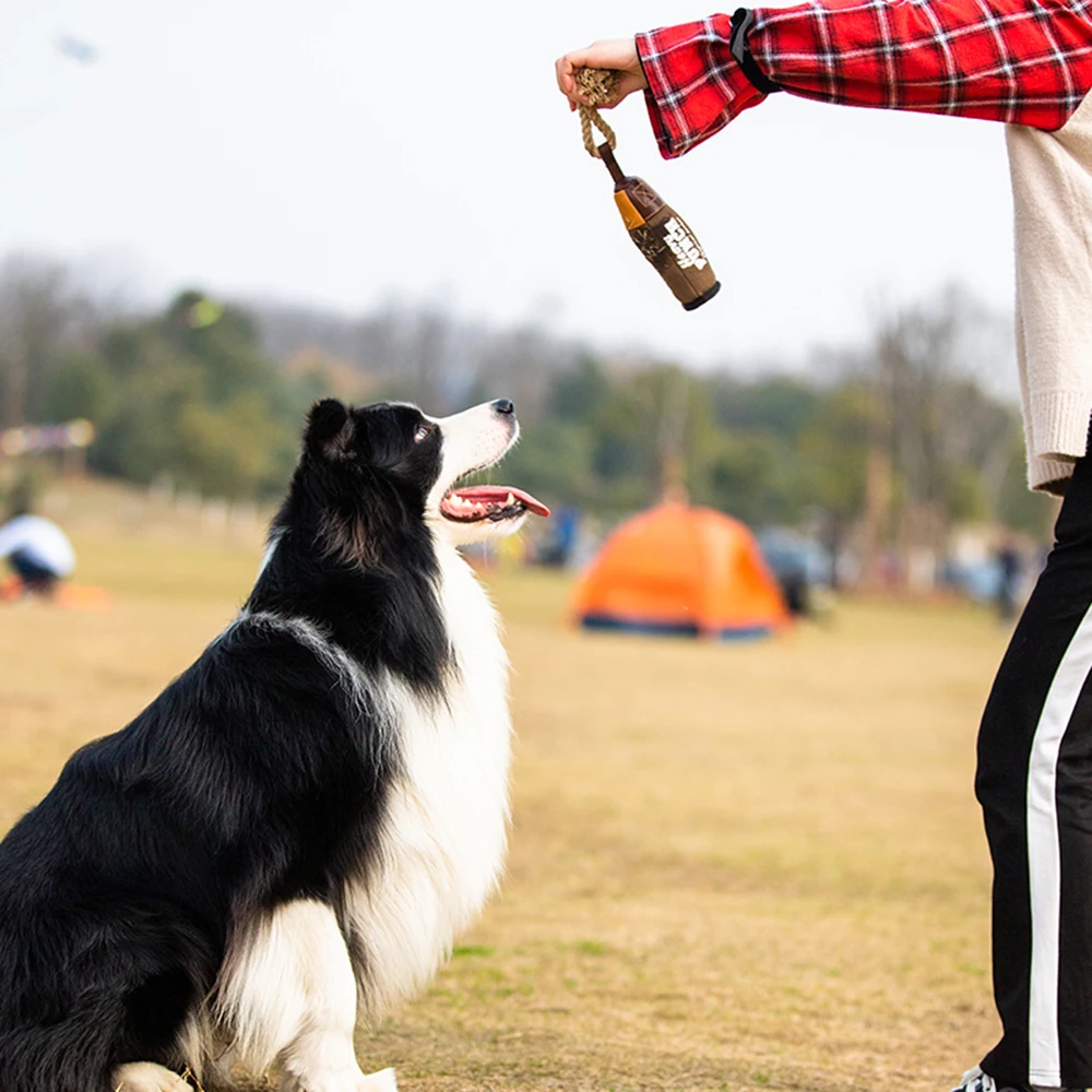 

GIGWI Pet Toys Heavy Punch Series Boxing Gloves Punching Bag Shape Super Canvas Fabric Interactive Toy for Dog Training