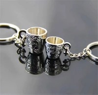 couple keychain lovers cute cup key ring key chain pendant keyring cover holder purse handbag bag charm trinket chaveiro llavero