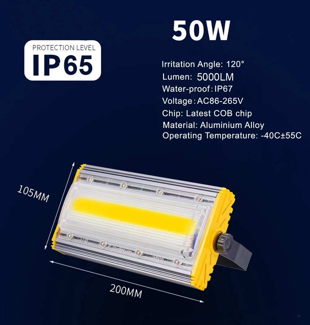50W 100W 150W Светодиодный прожектор светильник на открытом воздухе удара светодиодный прожектор Светильник проектор лампа с отражателем Водонепроницаемый Точечный светильник конструкция светильник Инж