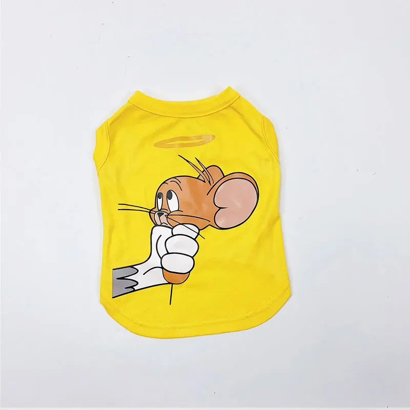 [PEITAARR] одежда для домашних животных рубашка жилет рисунок Тома и Джерри щенок