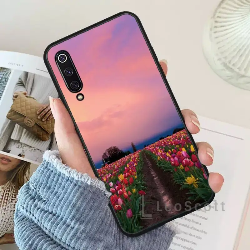 

Tulips flower Spring field Phone Case For Xiaomi Redmi 7 9t 9se k20 mi8 max3 lite 9 note 8 9s 10 pro