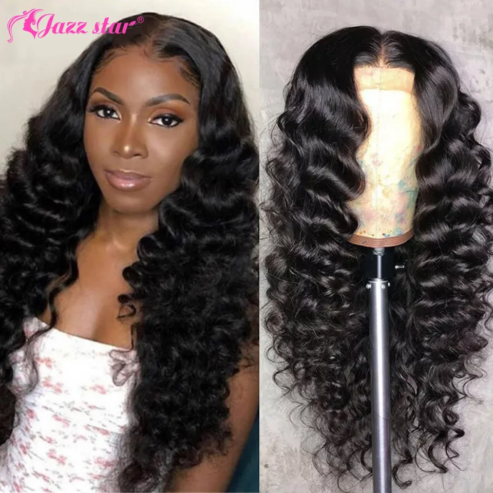 Loose Deep Wave Wig 13*4*1 T Part Lace Front Wig 4x4 Lace Closure Wig Human Hair Wigs for Women Human Hair Jazz Star Hair