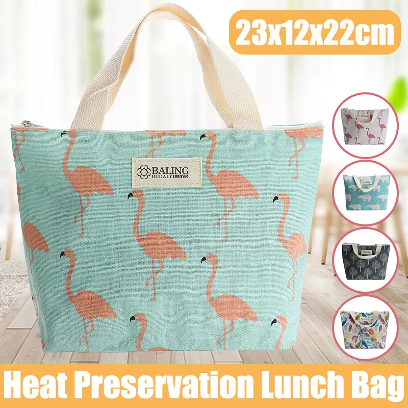 

Lunch Bag Cooler Tote Portable Insulated Box Canvas Thermal Cold Food Container School Picnic For Men Women Kids Travel Lunchbox