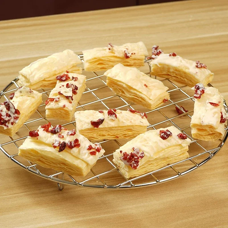 

2 Pack Round Cooling Racks, Cooking Racks, Baking Grills, Oven Racks, 304 Stainless Steel (10 Inches and 8 Inches)