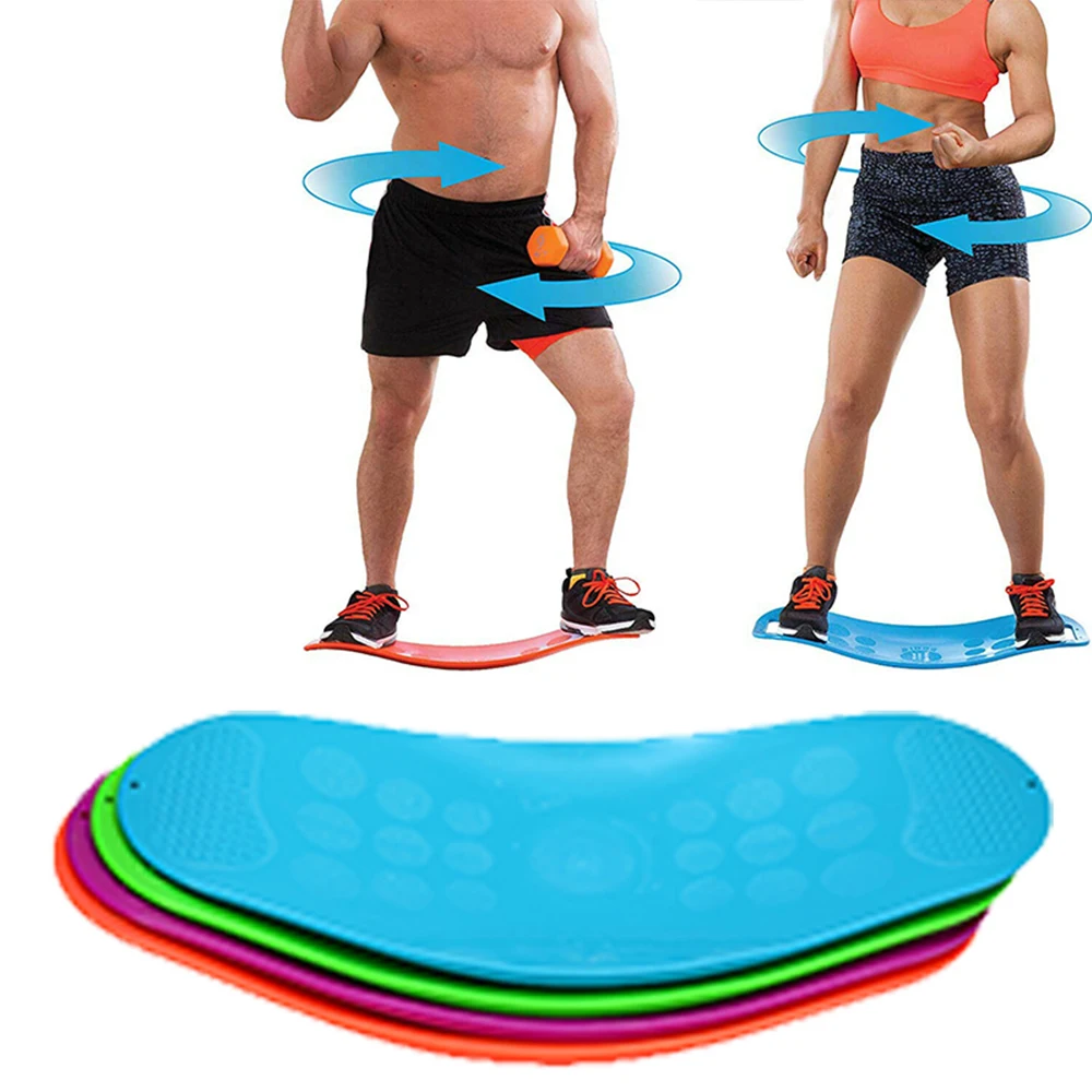 

2021 New Twisting Fitness Balance Board Simple Core Workout Yoga Gym Training Prancha Abdominal Leg Training Balance Exercise