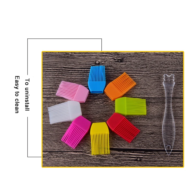 12 шт. Силиконовые кисти для выпечки тортов|Кисточки смазывания| |