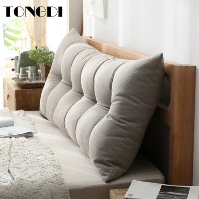 TONGDI Home Soft Large Big Pillow Back Cushion Long Suede Elastic Backrest Multifunction Luxury Decor For Bedside Seat Bed Sofa