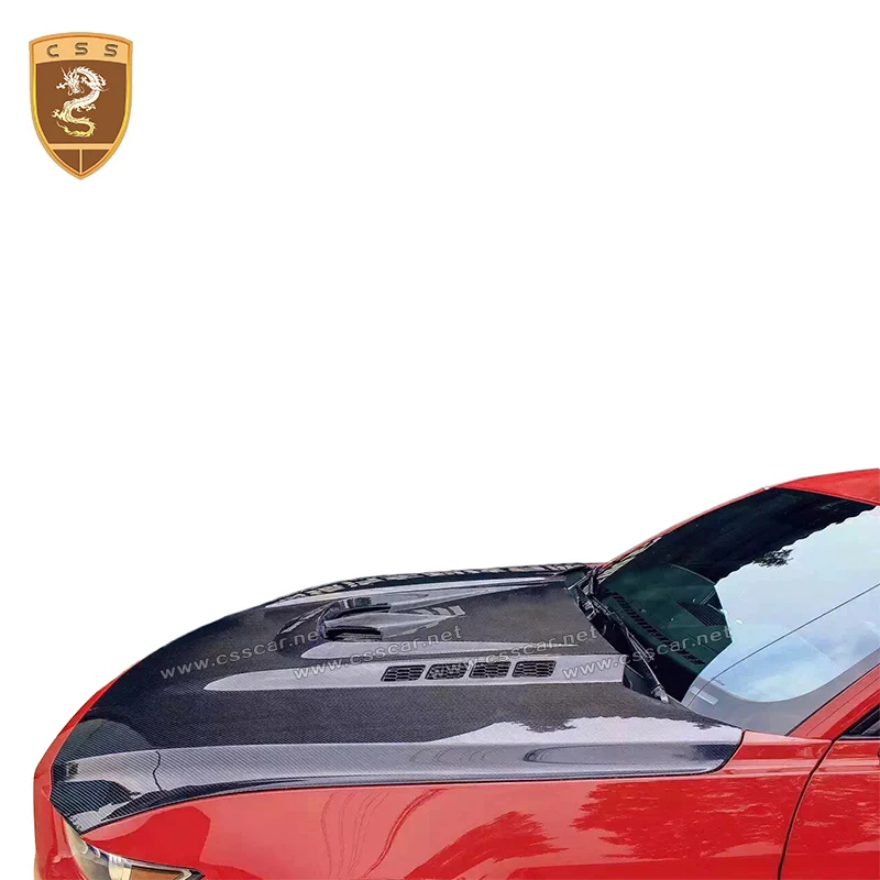 Накладки на двигатель Mustang из углеродного волокна для передних и моделей 2015