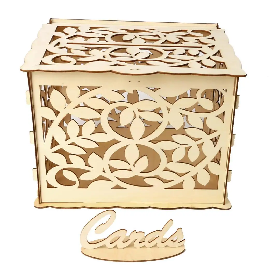 Рождественская Подарочная коробка большой конверт в деревенском стиле с замком