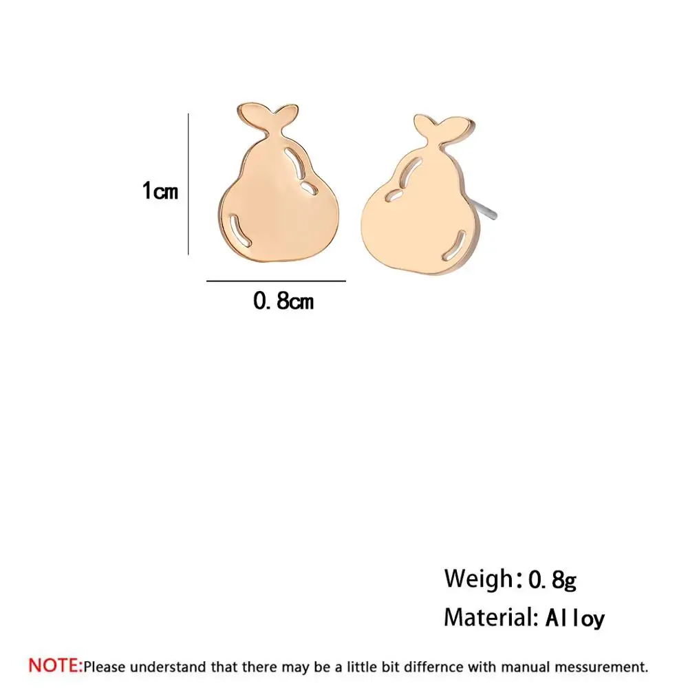 Серьги гвоздики из нержавеющей стали для девочек|Серьги-гвоздики| |