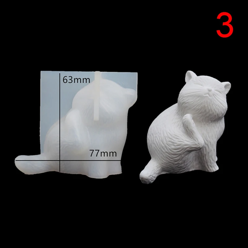 Diy кристальная эпоксидная трёхмерная форма lucky cat пластырь для ароматерапии