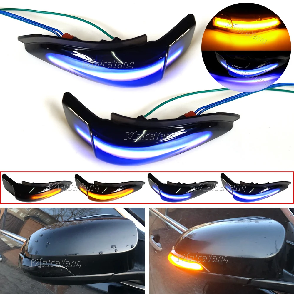 

For Toyota Corolla Camry Prius Vios CHR Yaris Venza Avalon Altis LED Dynamic Turn Signal Light Sequential Side Mirror Indicator