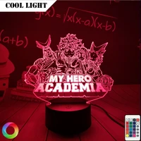 acrylic 3d lamp anime my hero academia dabi led light for bedroom decor cool manga gift for him rgb colorful night light holiday