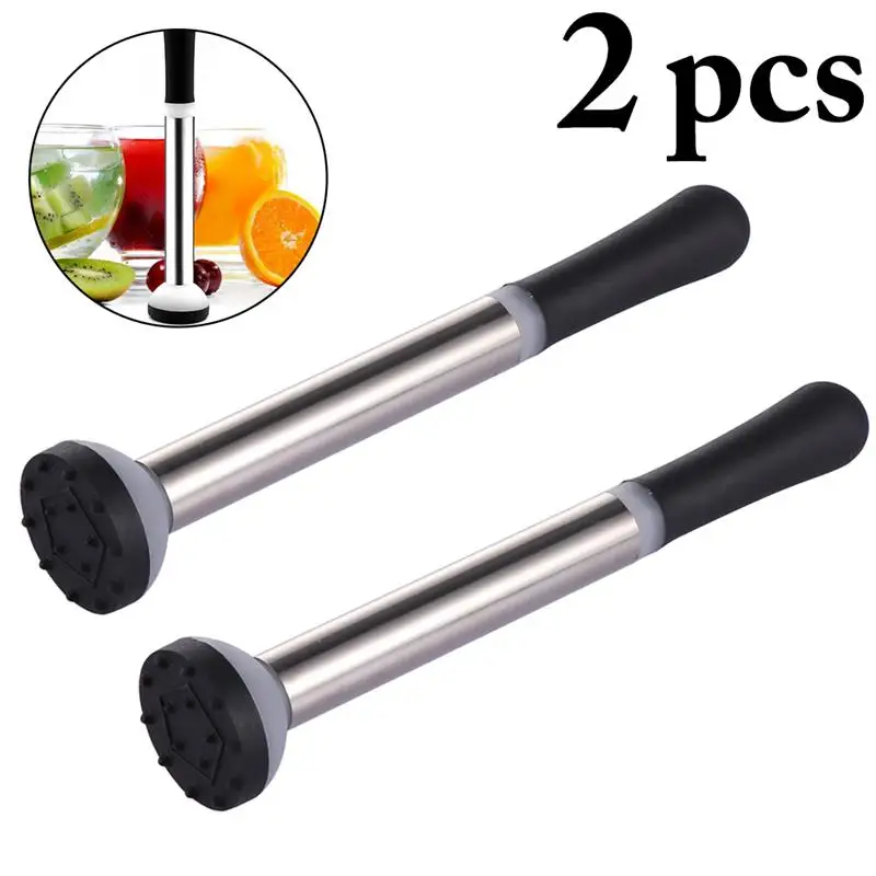 2 шт. полезный коктейльный мудлер посуда для бара смеситель из нержавеющей стали