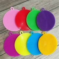dish washing brush scrubber kitchen dish pad soft cleaning antibacterial brush kitchen cleaning tools