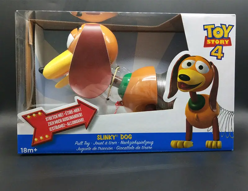 35 см История игрушек 4 Woody Juguete 1:1 собака Спиралька фигурка Коллекционная модель Slinky игрушки для детей подарок на день рождения - Цвет: Черный