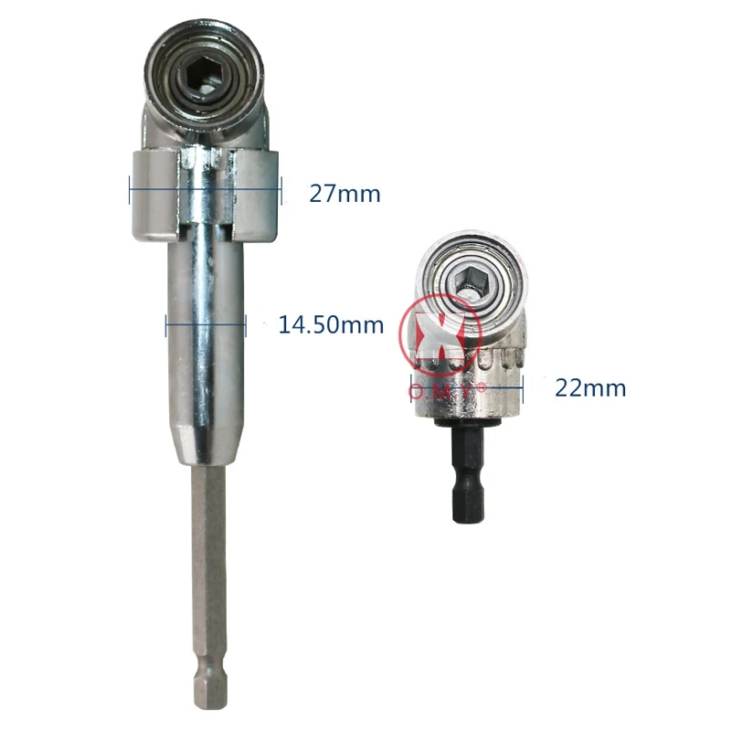 2pcs 1/4 Inch 105 Degree Adjustable Hexbit Driver Electric Screwdriver Magnetic Bit Wrench Hex Drive Offset Attachment |