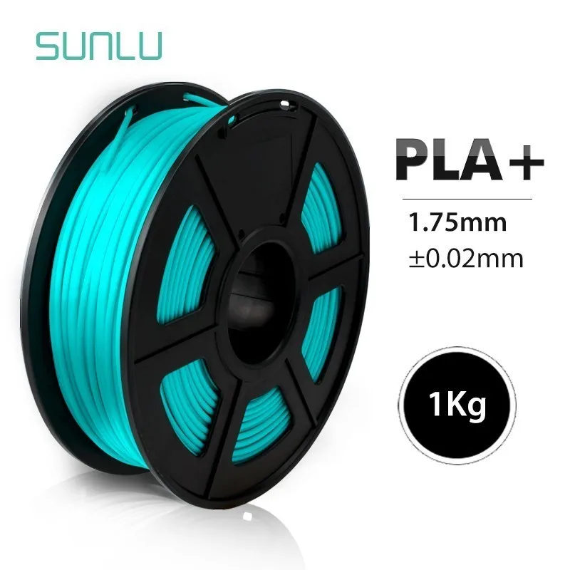 PLA PLUS-CYAN Нить для 3D-принтера PLA Plus 1,75 мм, Высококачественная нить PLA с низкой усадкой, расходный материал для 3d принтеров и 3d ручек, 1 кг - Цвет: PLA PLUS-CYAN