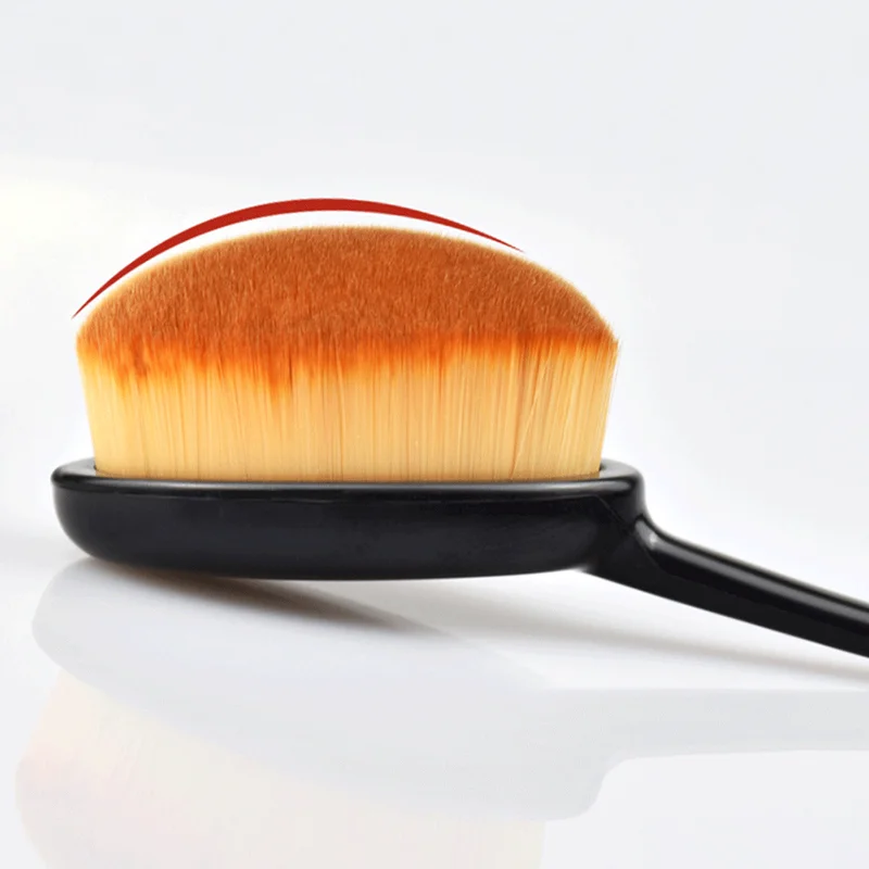 Горячая Черная мягкая Кисть для макияжа зубная щетка Тип Профессиональные кисти