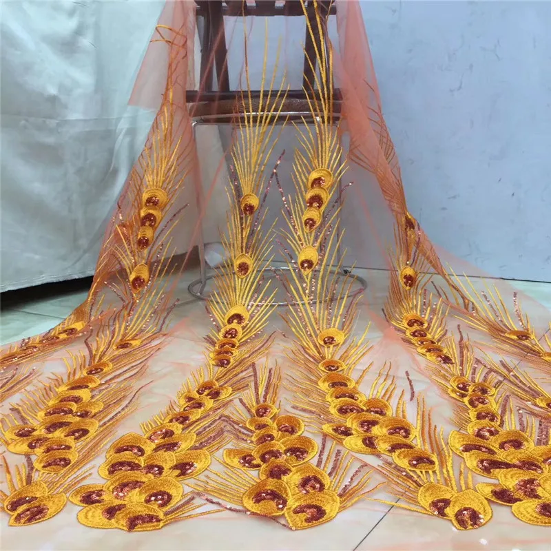 Africansequins кружевная ткань 2020 вышитые нигерийские кружева для невесты высокое