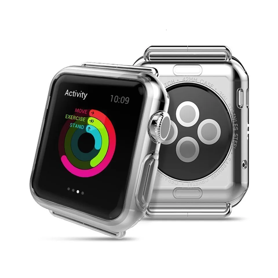 Защитный чехол из мягкого силикона для Apple Watch 40 мм 44 мм iWatch серии 1 2 3 4 42 мм 38 мм