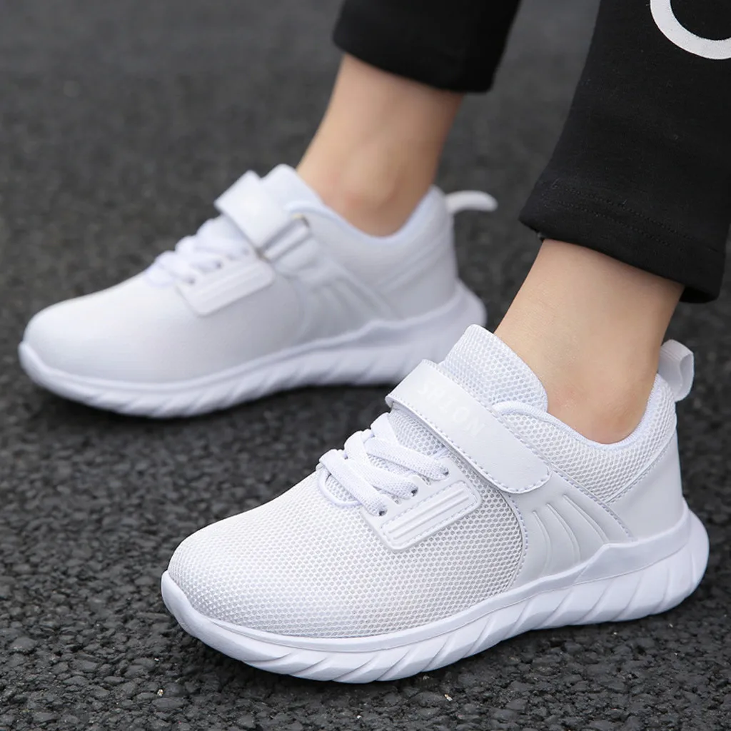 Новинка 2019 модная обувь для девочек детская сетчатая дышащая легкая Удобная