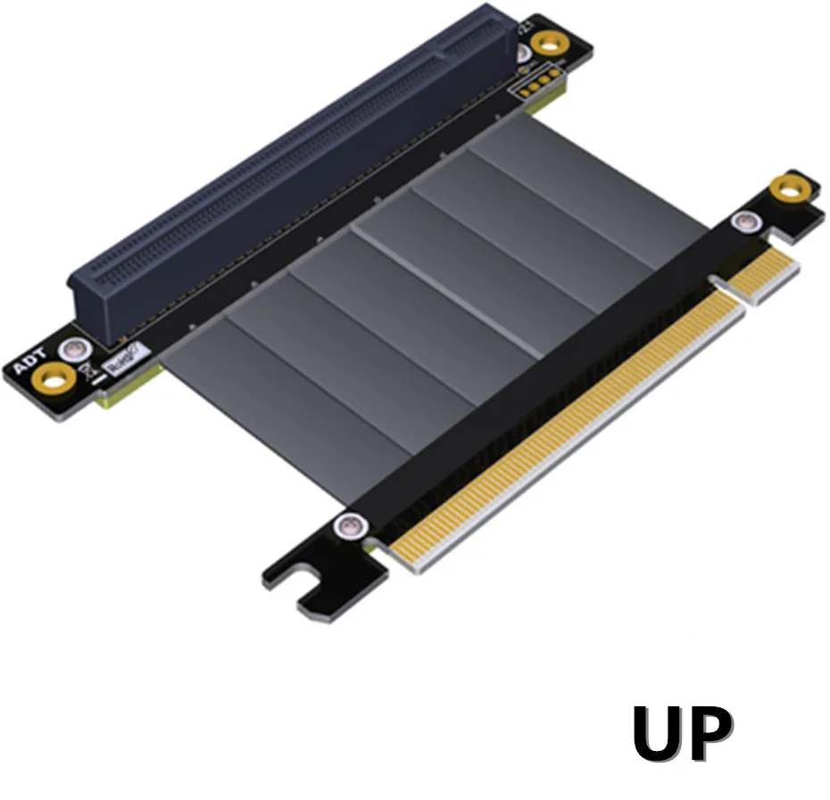 

PCIE 3.0 x16 To x16 male to female Elbow Right Angle Riser card pci e PCI Express pci-e x16 Extender Gen3.0 Cable 10cm 20cm 50cm