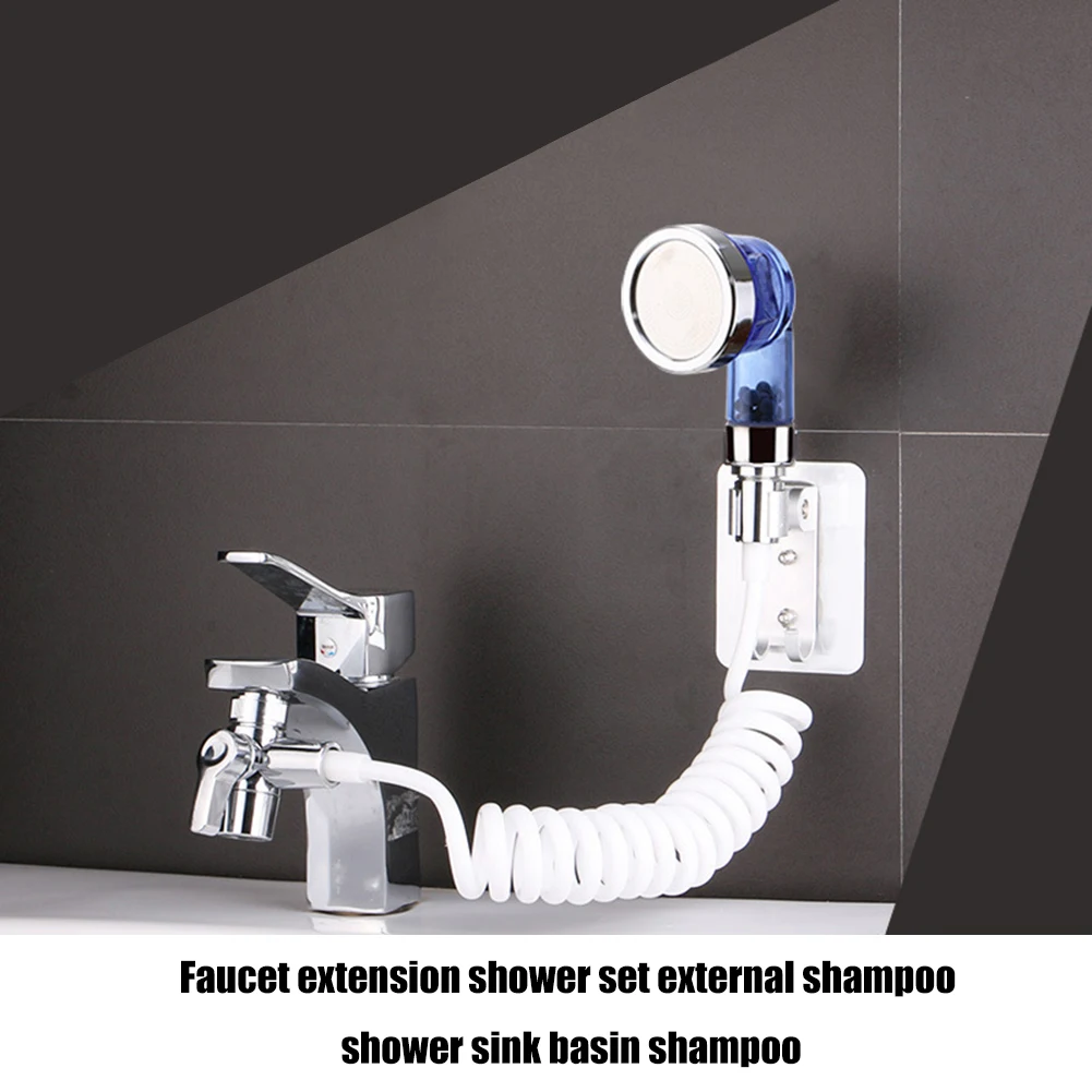 

Water Saving Handheld Sink Shower Extension Head Set Quick Connect Faucet External Hand Shower Bathroom Accessories