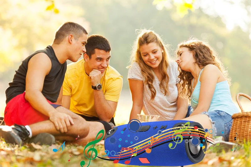 Беспроводной 20 Вт портативный Bluetooth динамик Водонепроницаемый Открытый xtreme динамик Саундбар сабвуфер Громкий динамик для Xiaomi телефон ПК