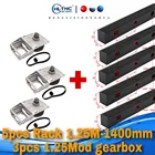 Новый комплект, 5 шт., 1,25 модов, прямая стойкаСпиральная стойка, длина 1400 мм + 3 шт., прямозубая коробка передач NAME34 для гравировального станка
