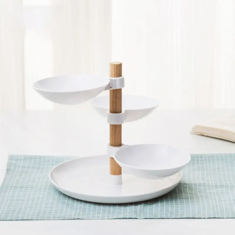 2020 новая 4-уровневая подставка для торта и Фруктовая тарелка пластиковая кексов