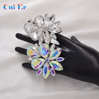 big size 66 8cm crystal ab glass rhinestones big size women rings adjustable jewelry ring for wedding jewelry jewelry