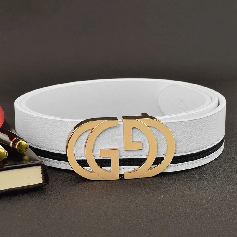 Ремень мужской из натуральной кожи повседневный модный роскошный брендовый