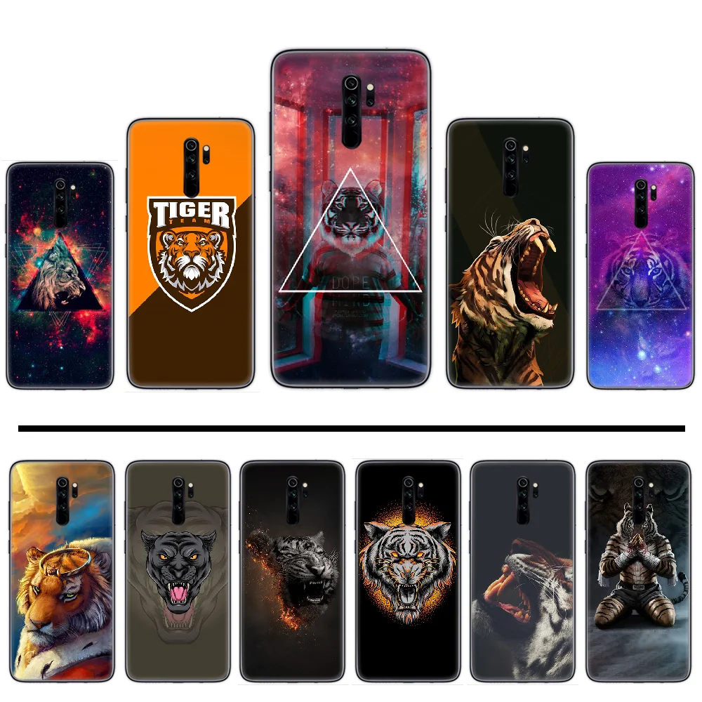 Прочный силиконовый роскошный чехол с головой тигра для телефона xiaomi Redmi 5 5A plus 7A 8