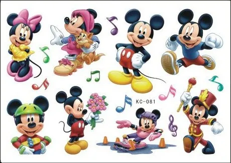 

Водостойкая Временная тату-наклейка, милая мышь, кот КТ, мультяшный тату флэш-тату, искусственная татуировка для детей, девочек