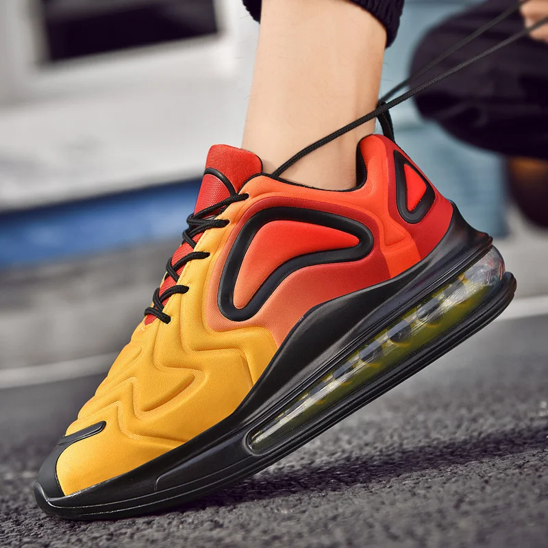 

Mens Sneakers Fashion Air Cushion Gym Shoes Men Comfortable Breathable Casual Running Shoes Tenis Couple shoes Plus Size US 4-13