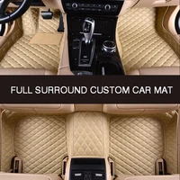 fully enclosed waterproof abrasion resistant leather car floor mat for dodge challenger journey caliber avenger car accessories