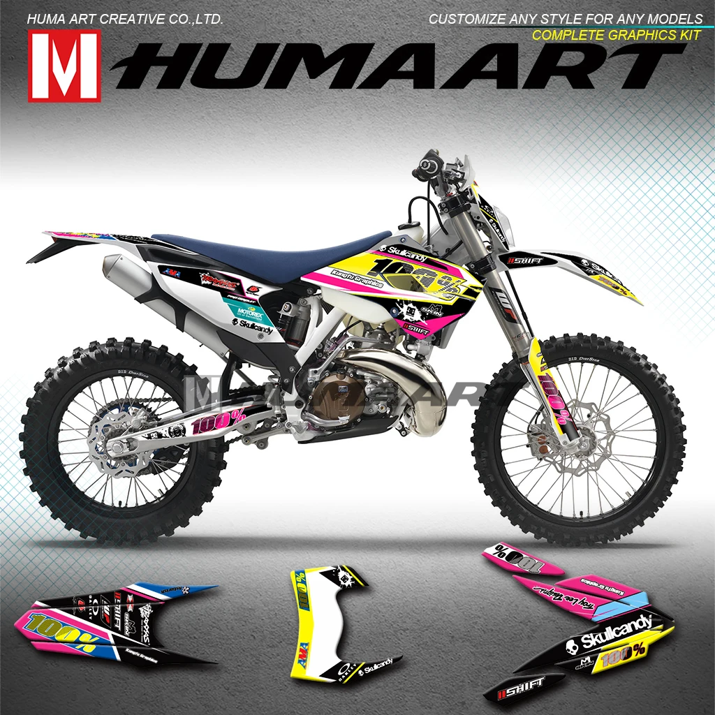 

HUMAART Motorcycle Vinyl Wrap Graphic Deco Kit for FE250 FE350 FE450 FE501 TC FC 125 250 300 350 450 2014 2015 2016