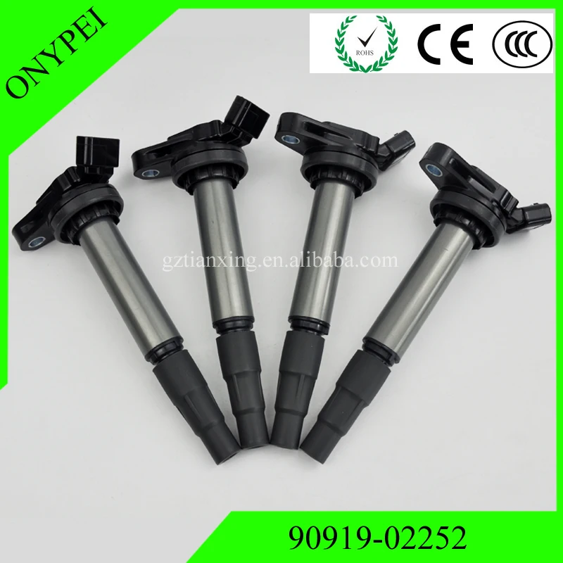 4PCS New 90919 02252 Ignition Coil For Toyota Corolla Matrix Scion xD Lexus 1.8L 90919-02252 9091902252 | Автомобили и мотоциклы