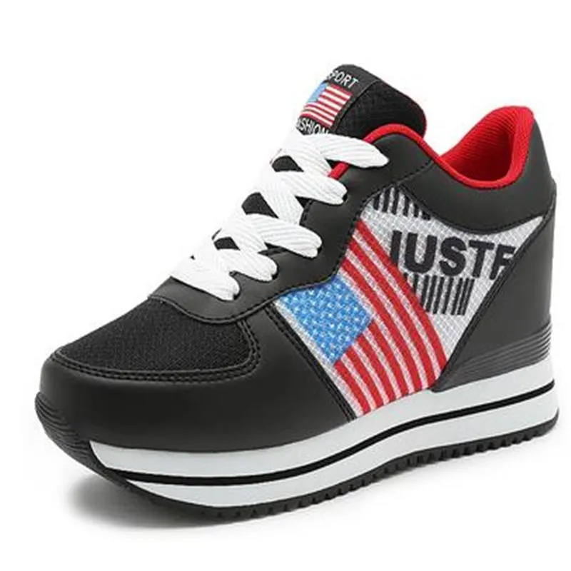 2020 New spring autumn Wedges High Heels Ladies Casual Shoes vulcanize Women slip on platform shoes female chaussure femme | Обувь