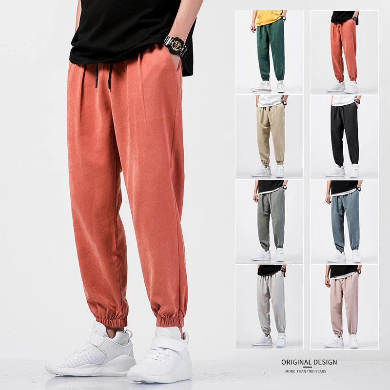 

2021 Summer Pants Men Jogger Trousers Mens Fashion Causal Harem Pants Street Sweatpants Male Runnings Trouser Bottoms 8 Colors