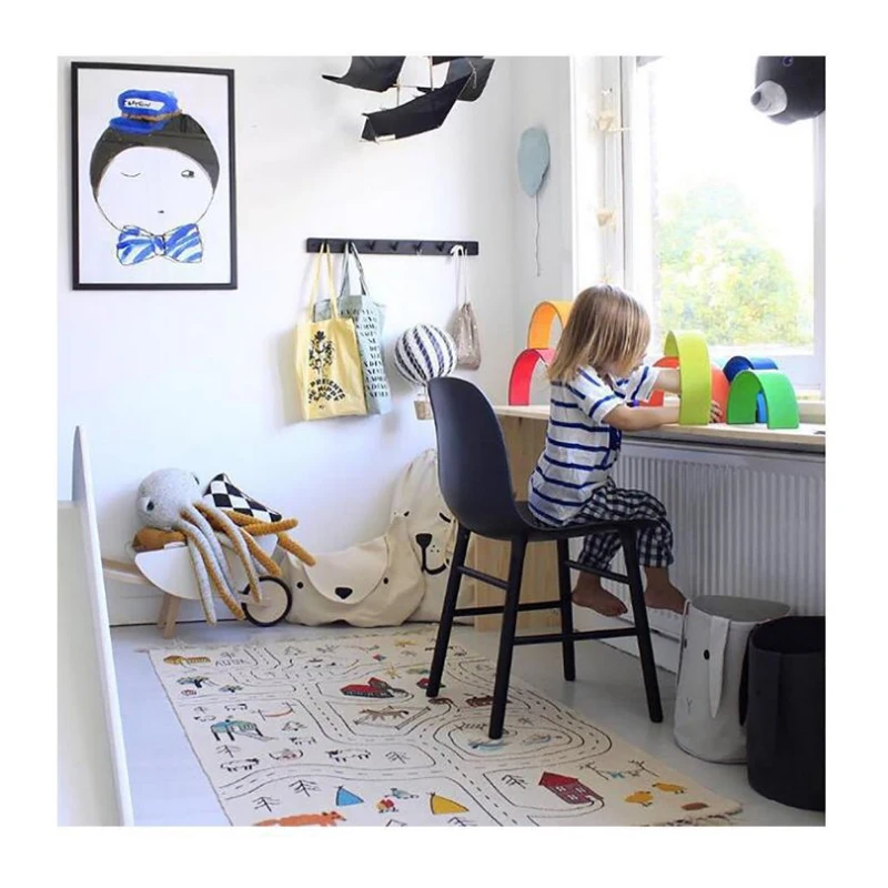 Baby Play Mat Game Crawling Rugs Toys Foldable Kids Blanket Pad Square Floor Carpet Cotton Nordic Newborn Room Déc | Игрушки и хобби