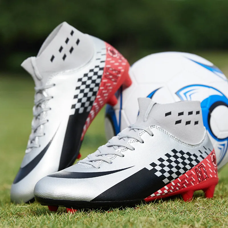 Мужские футбольные шипы бутсы с длинными шипами уличная футбольная