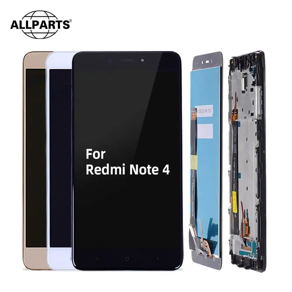 ЖК дисплей 5 дюйма для XIAOMI Redmi Note 4 сенсорный экран с дигитайзером и рамкой Xiaomi