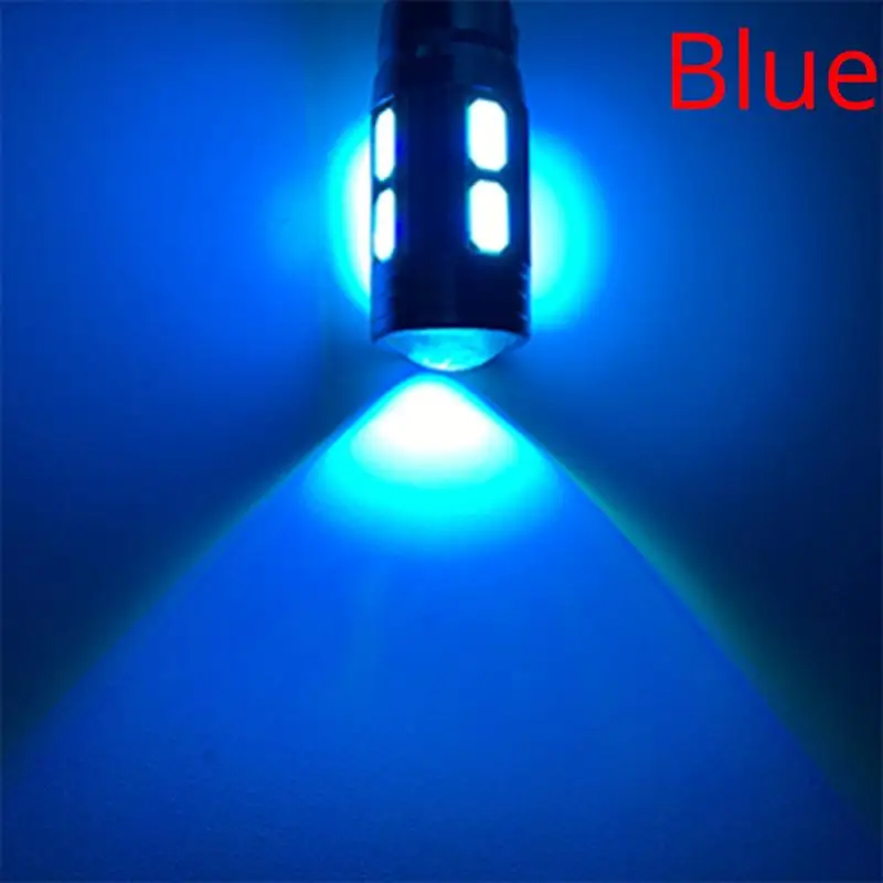 2X авто светодиодный автомобильный светильник T10 W5W Canbus 194 10 SMD 5630 5730 светодиодный светильник лампа без ошибок светодиодный светильник парковка светодиодный Авто боковой светильник Автомобильный светодиодный - Испускаемый цвет: Синий